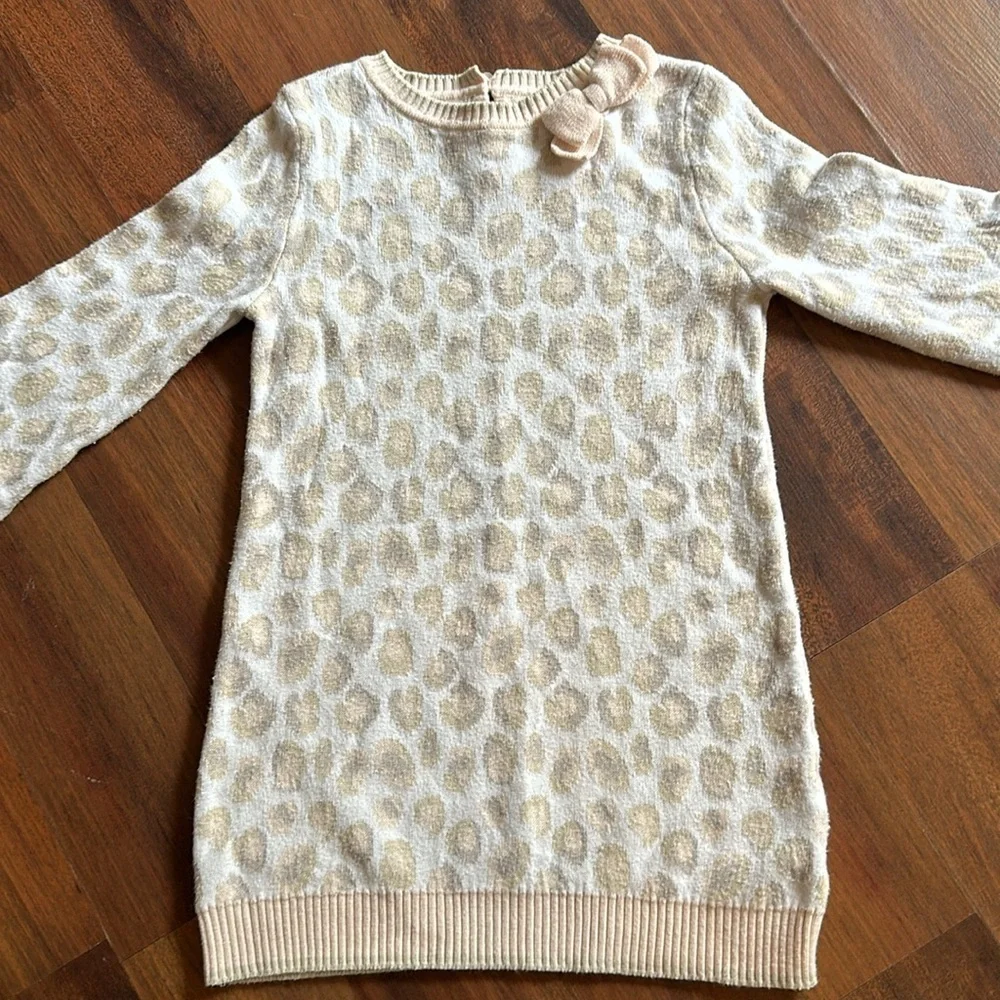 Cynthia Rowley Girls 4T Cheetah Print Sweater Dress - Picture 3 of 9